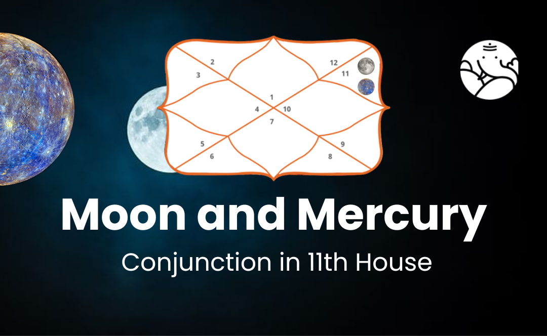Moon and Mercury Conjunction in 11th House - Know its Effects