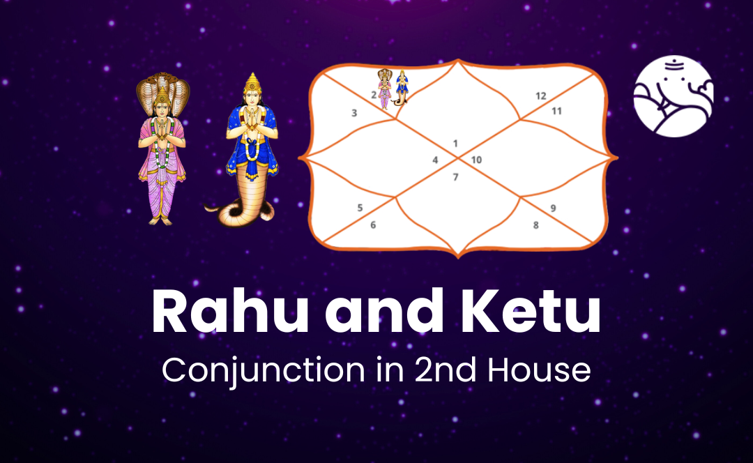 Rahu and Ketu Conjunction in 2nd House - Know Its Effects