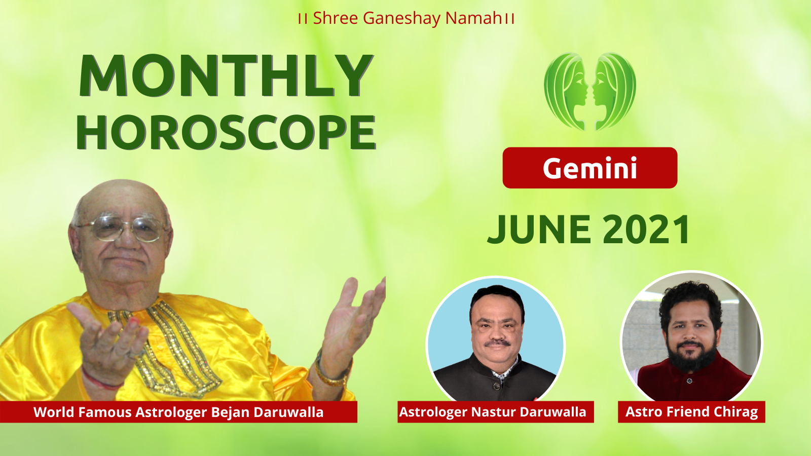 Astrology Horoscope for the Zodiac Sign GEMINI for June 2021 | Monthly Predictions | Vedic Astrology
