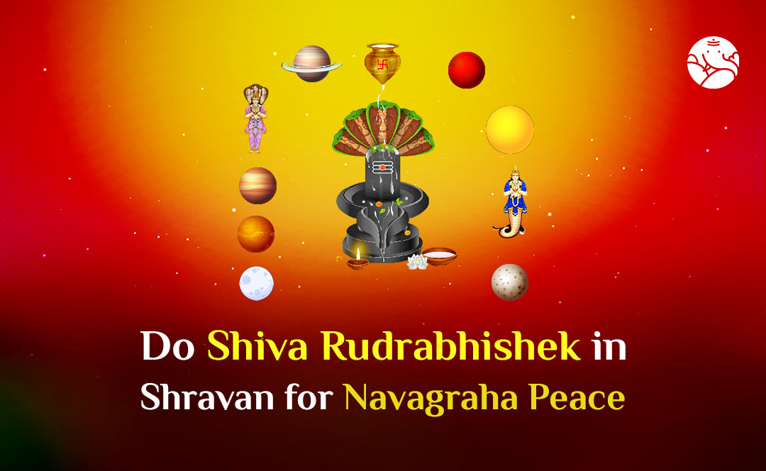 Do Shiva Rudrabhishek in Shravan for Navagraha Peace
