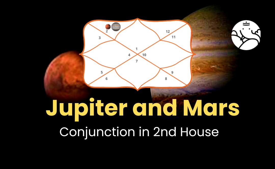 Jupiter and Mars Conjunction in 2nd House