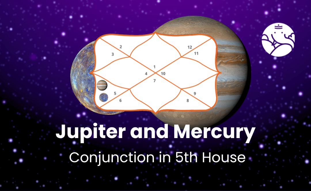 Jupiter and Mercury Conjunction in 5th House - Know Its Effects