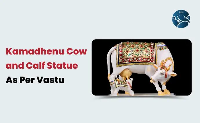 Kamadhenu Cow And Calf Statue As Per Vastu