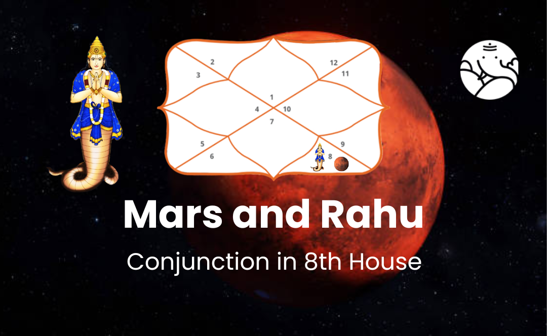 Mars and Rahu Conjunction in 8th House