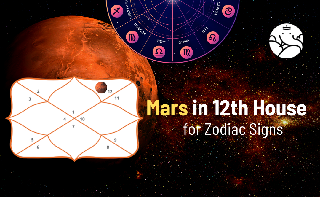 Mars in 12th House for Zodiac Signs