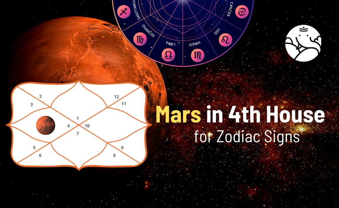 Mars in 4th House for Zodiac Signs