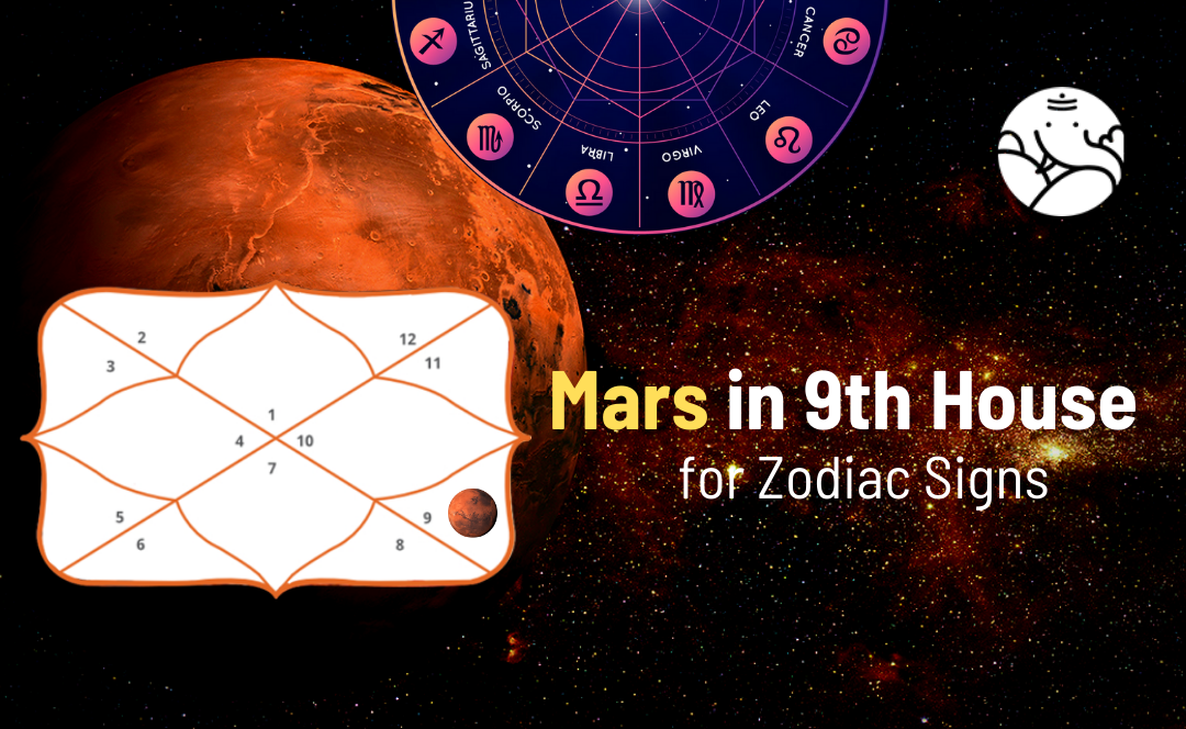 Mars in 9th House for Zodiac Signs