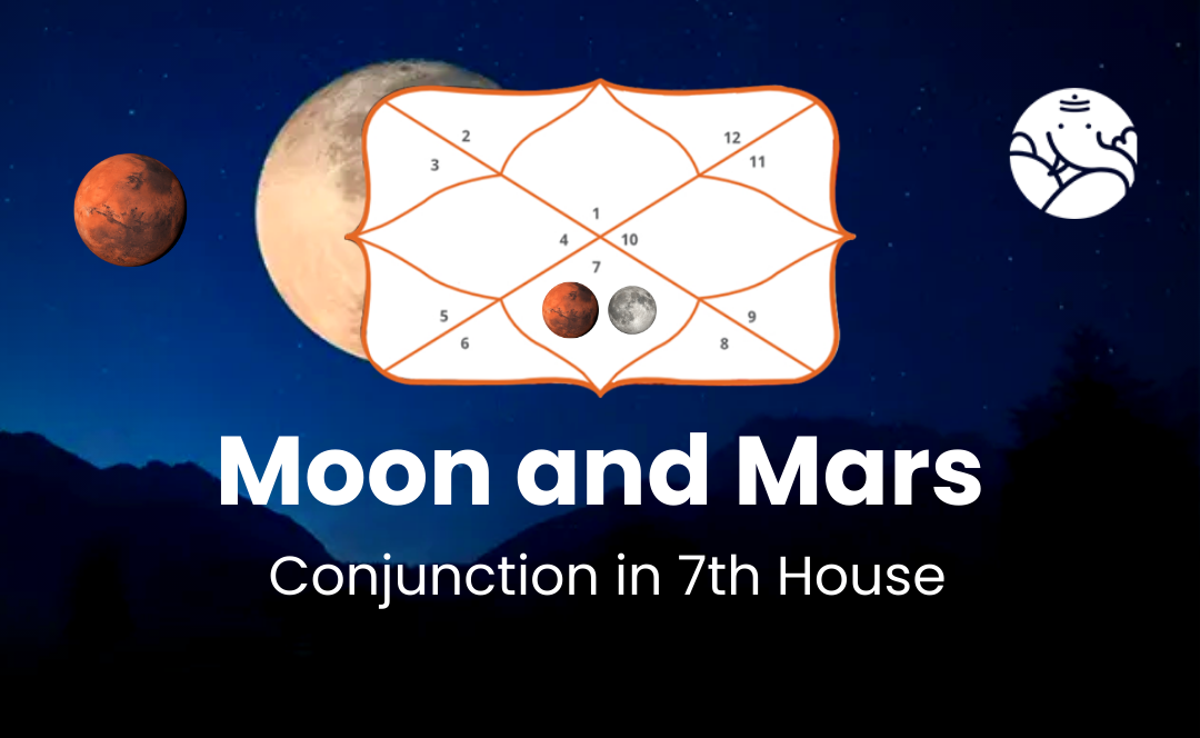 Moon and Mars Conjunction in 7th  House