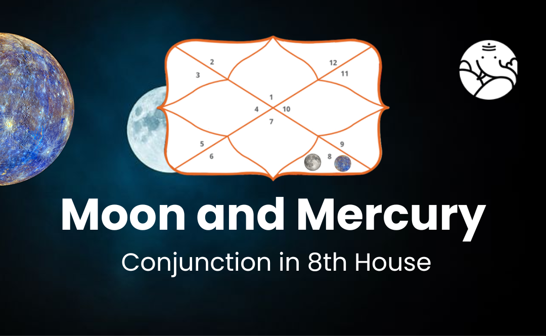 Moon and Mercury Conjunction in 8th House