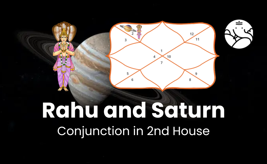 Rahu and Saturn Conjunction in 2nd House