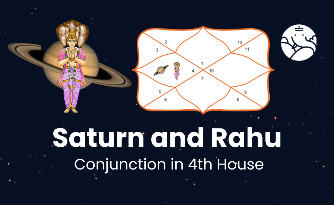Saturn and Rahu Conjunction in 4th House
